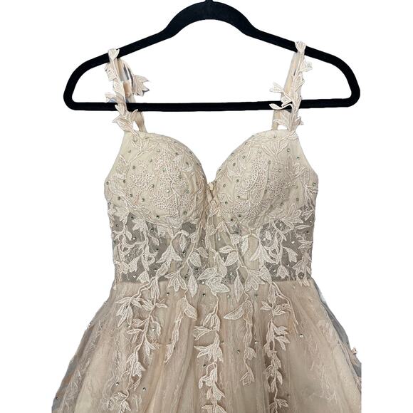 Lavetir Fairy Floral Lace Dress Women’s Size 2 Coquette Whimsy Romantic - Picture 3 of 7